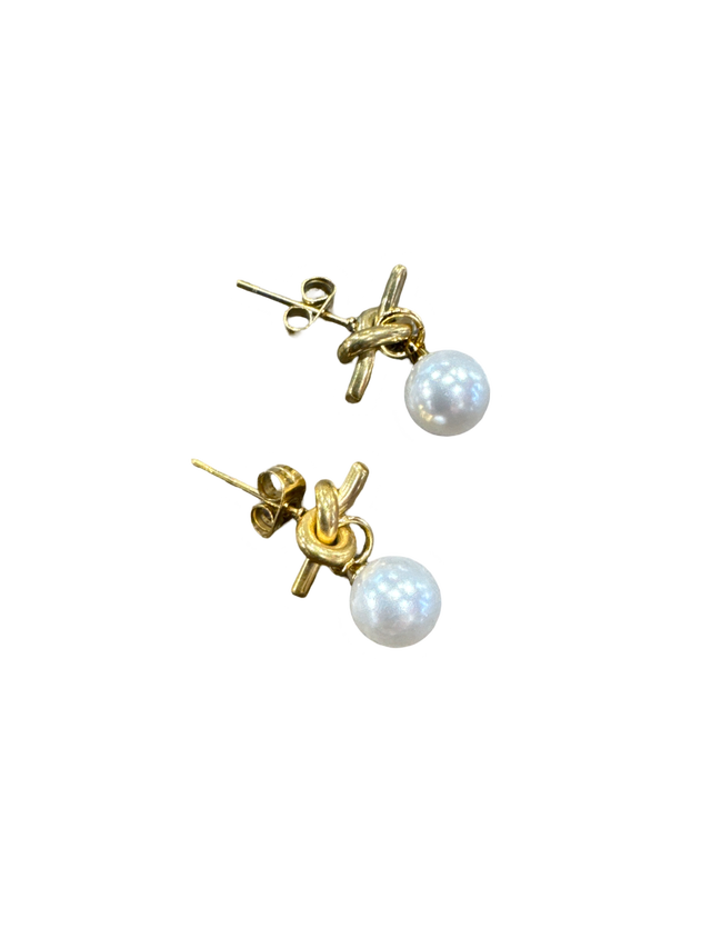 Ohrstecker Knot Pearl