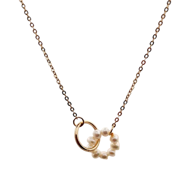 Kette Twin Pearl