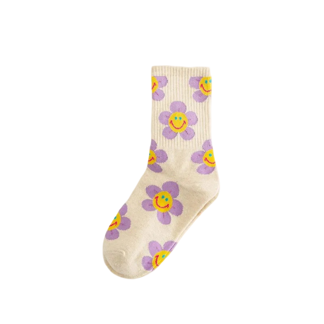 Socken Happy Flower
