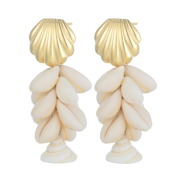 Ohrring Golden Shell