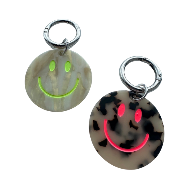 Key Chain Neon Smile