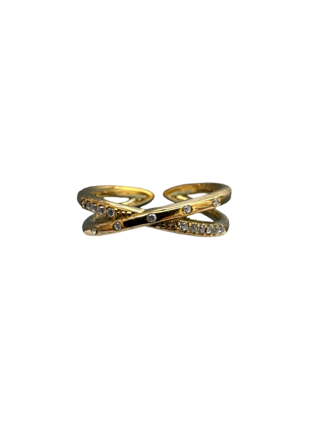 Ring Sparkle Crossed