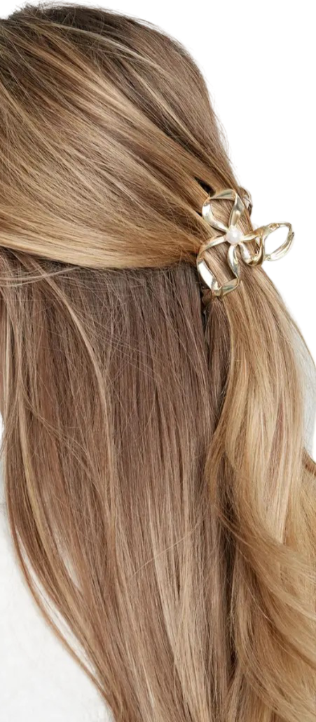 Hairclip Golden Bow