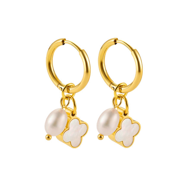 Earring Pearl Flower