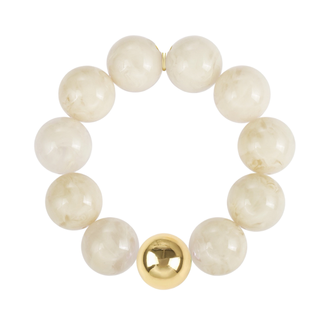 Armband Big Bobel Marmor